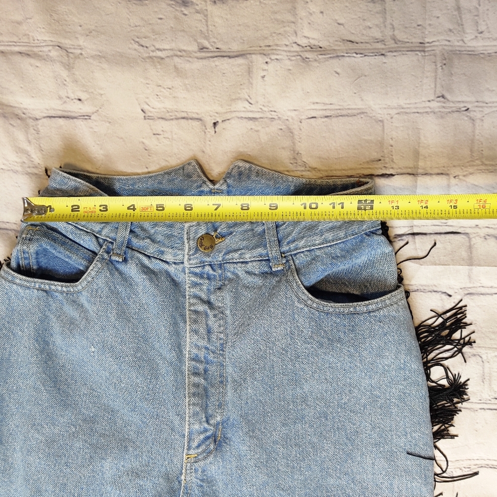 Paris Blues Vintage Fringe High Waisted Jeans - Picture 10 of 10